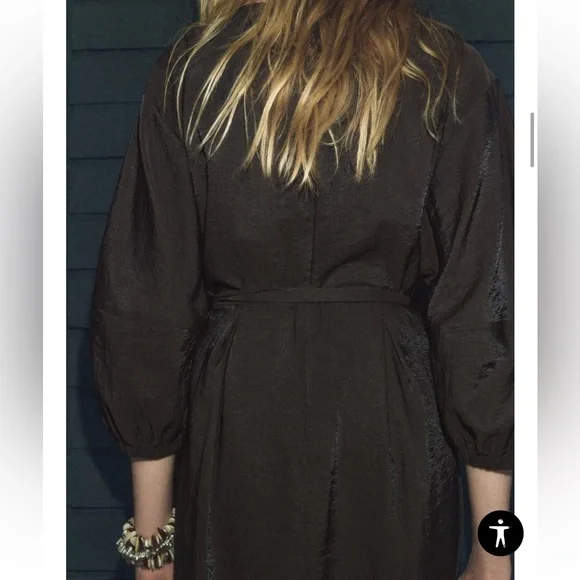 ZARA WOMAN COLLECTION Midi dress Size Medium NWT - Picture 5 of 12